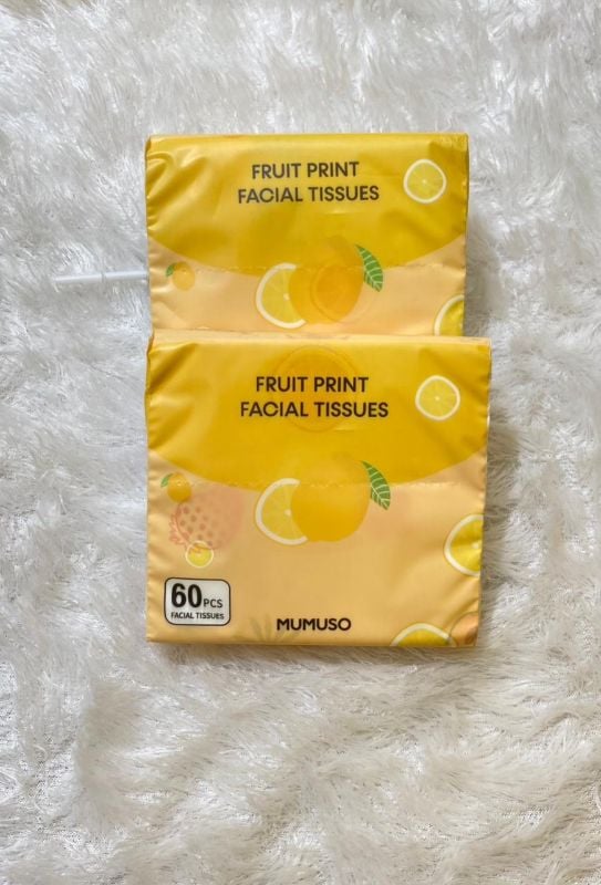 Tisu Fashion dengan Cetakan Motif Buah - Lemon