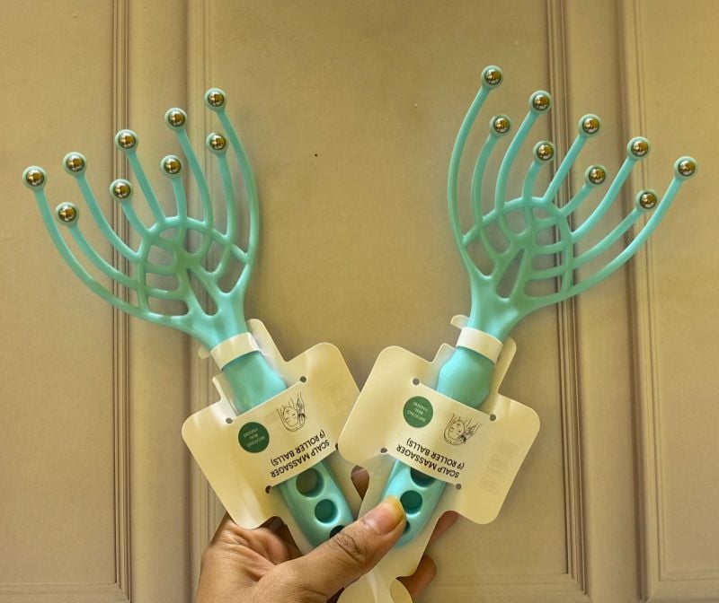 Alat pijat kepala cakar 9 Bola Rol