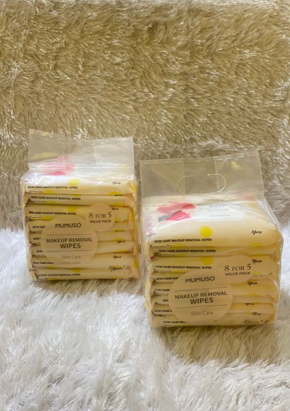 Tisu Pembersih Perawatan Makeup 8 Lembar (8 Paket Terhubung)