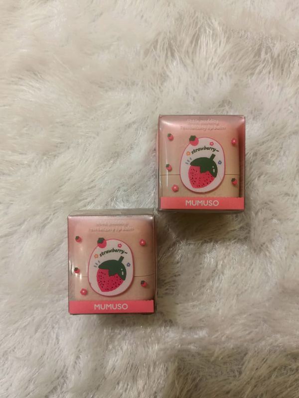 Lip Balm Pelembab Bibir Puding Kecil ( 01 Stroberi)