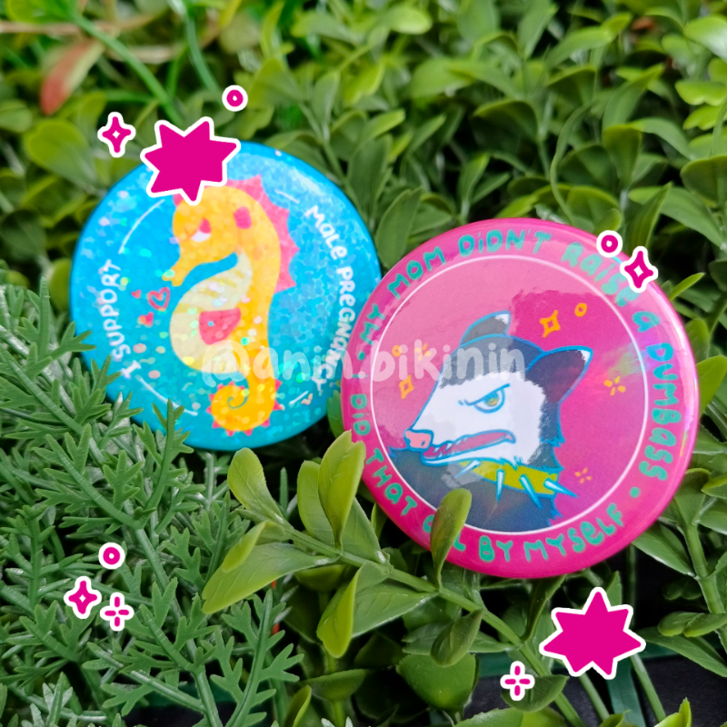 Holo Button Pin