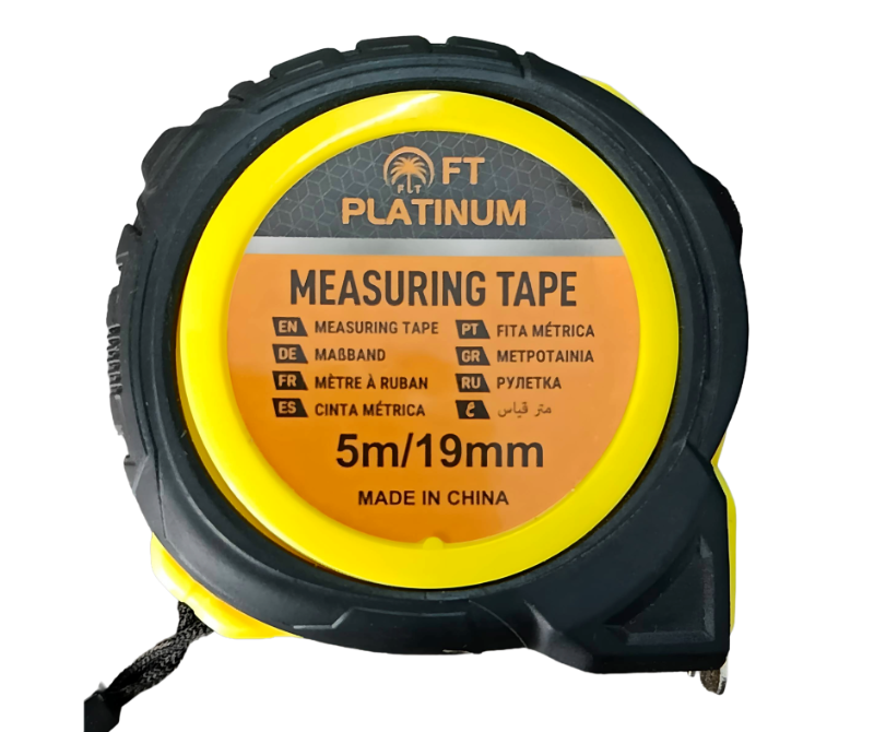 FT Platinum Measuring Tape 5m/19mm | Heavy Duty Steel Tape | Strong & Accurate