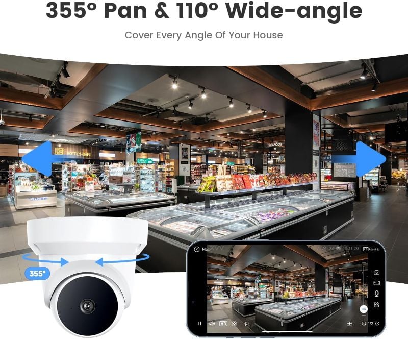 Caméra Dôme WiFi Intelligente V380 Q1