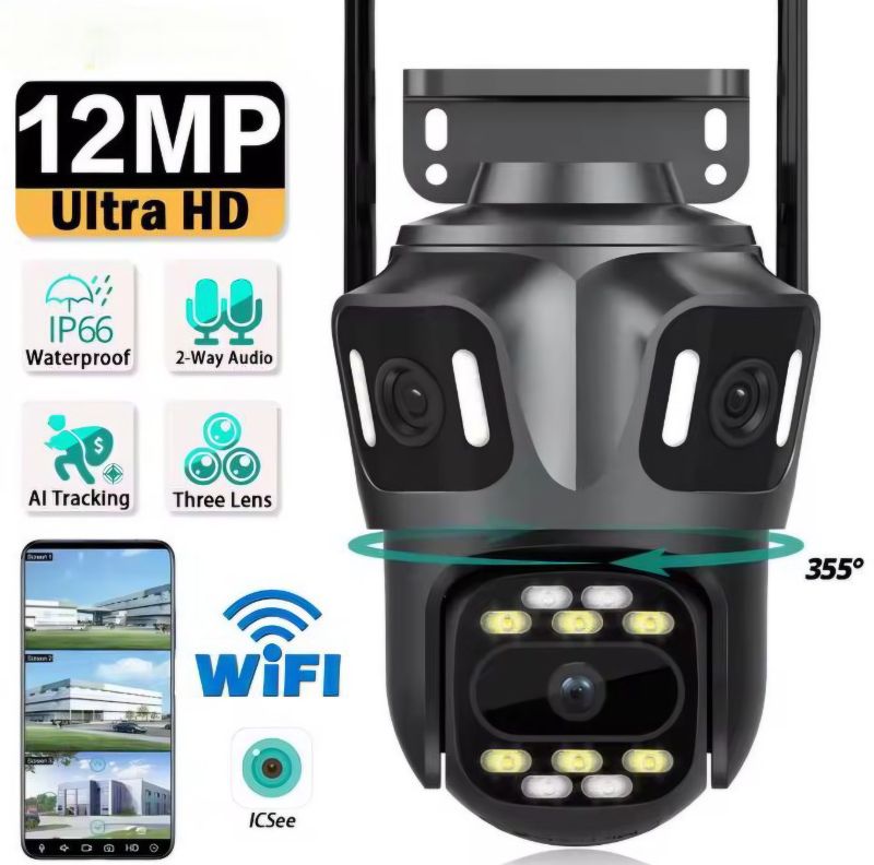 caméra de surveillance Wi-Fi extérieure "360°