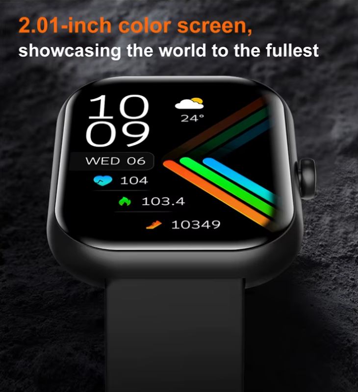 Montre connectée Oraimo Watch 5 2.01″ HD Panda Glass 1 ATM