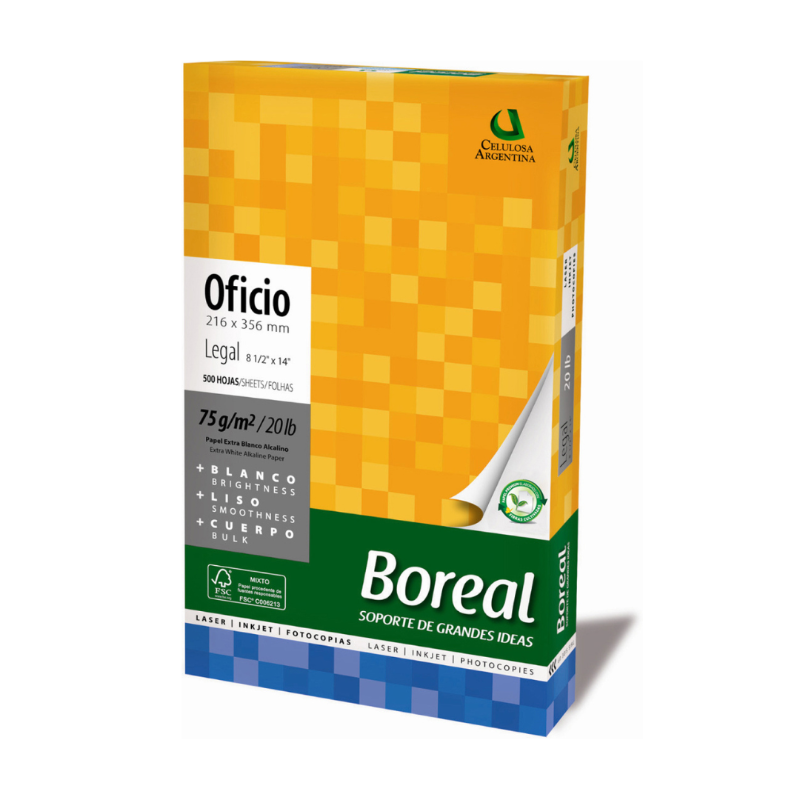 RESMA BOREAL OFICIO 75gr