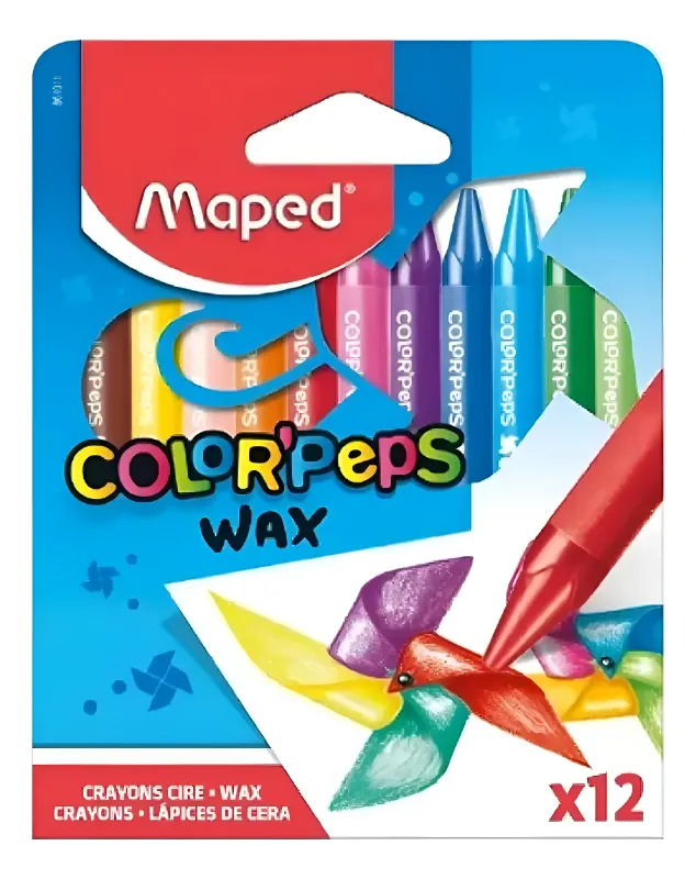 CRAYONES DE CERA MAPED X12U