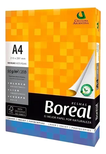 RESMA BOREAL A4 90gr
