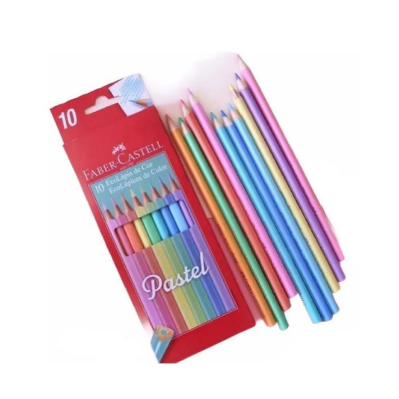 LAPICES DE COLORES PASTEL FABER CASTELL X 10U