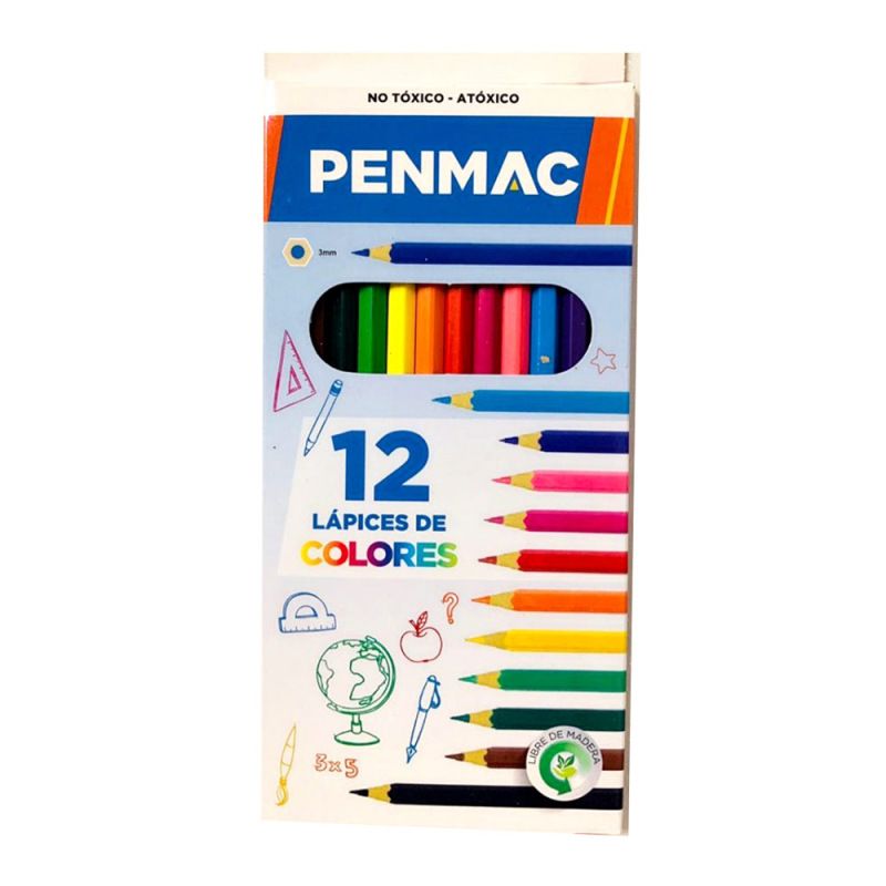 LAPICES DE COLORES PENMAC X 12
