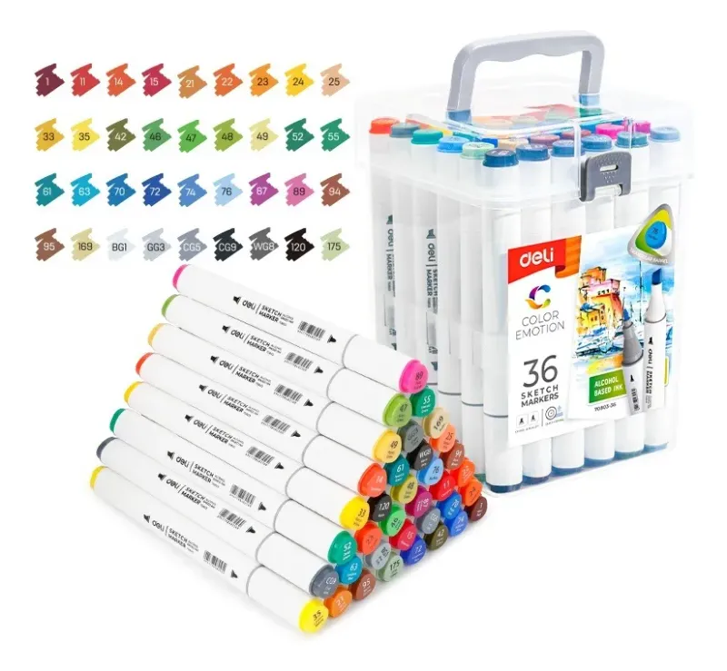 MARCADORES DELI CAJA X 36 UNIDADES