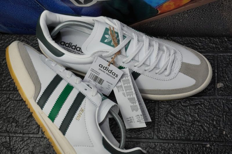 Adidas Jeans 'White Collegiate Green Men's