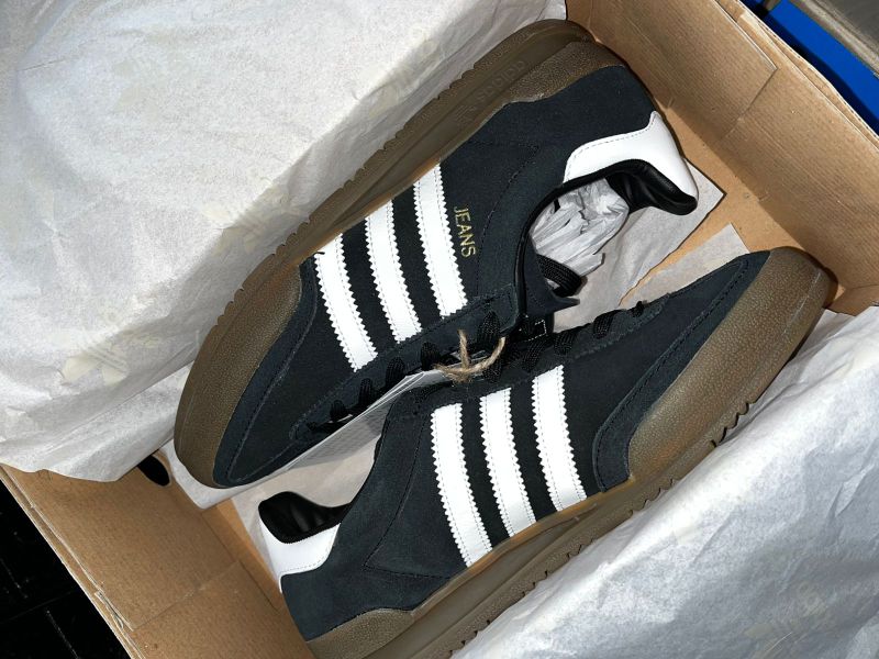 Adidas Jeans Black White Gum