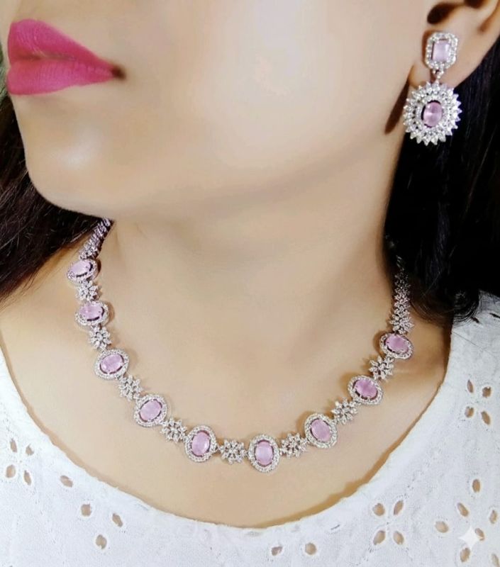 American Diamond Necklace- AD076