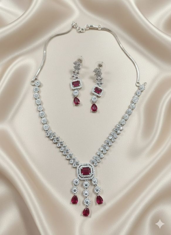 American Diamond Necklace- AD054