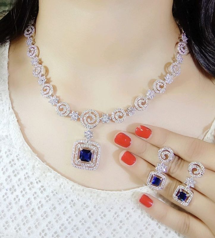 American Diamond Necklace- AD074