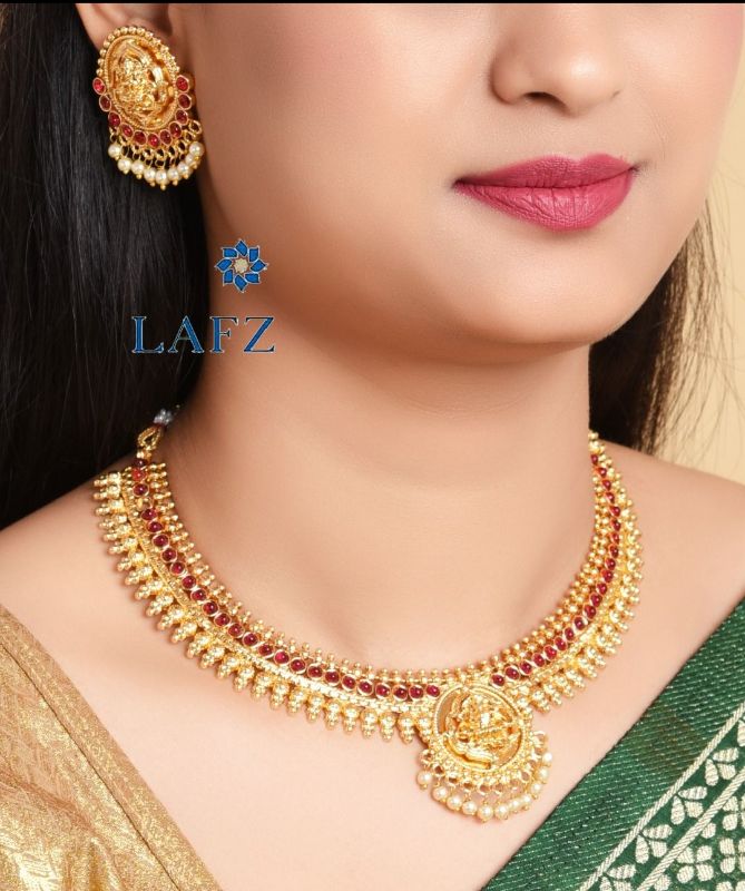 Indian Traditional Copper Necklace Set-GP045