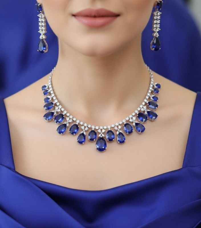 American Diamond Necklace- AD018