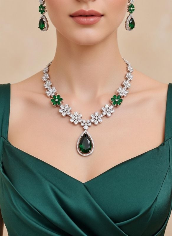 American Diamond Necklace- AD039