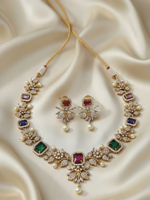 Indian Traditional Copper Necklace Set-GP047