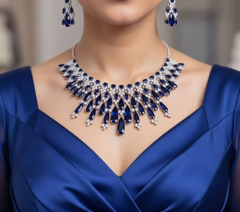 American Diamond Necklace- AD027