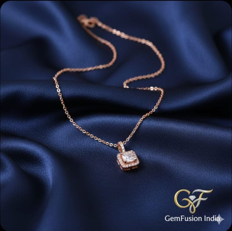 Austrian Crystal Water Drop Pendant Necklace With Chain For Women- P009