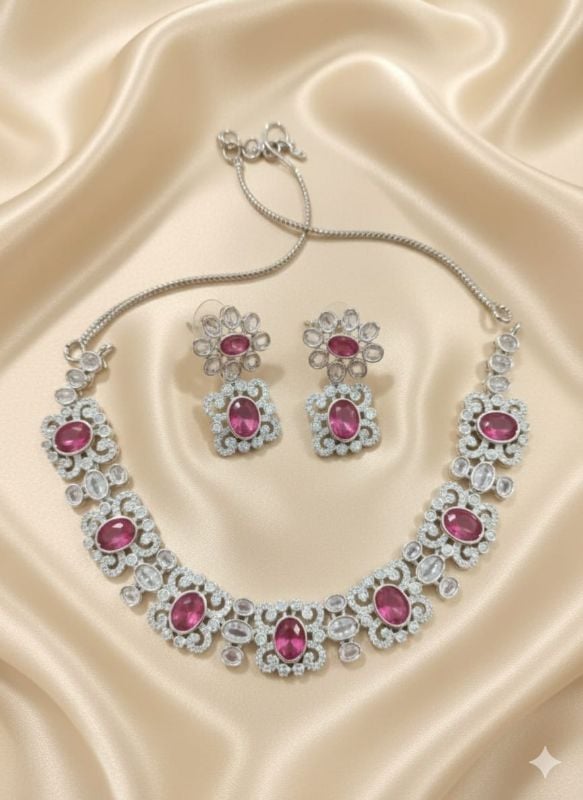 American Diamond Necklace- AD057