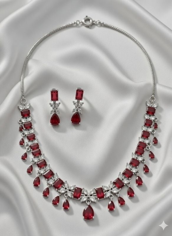 American Diamond Necklace- AD067