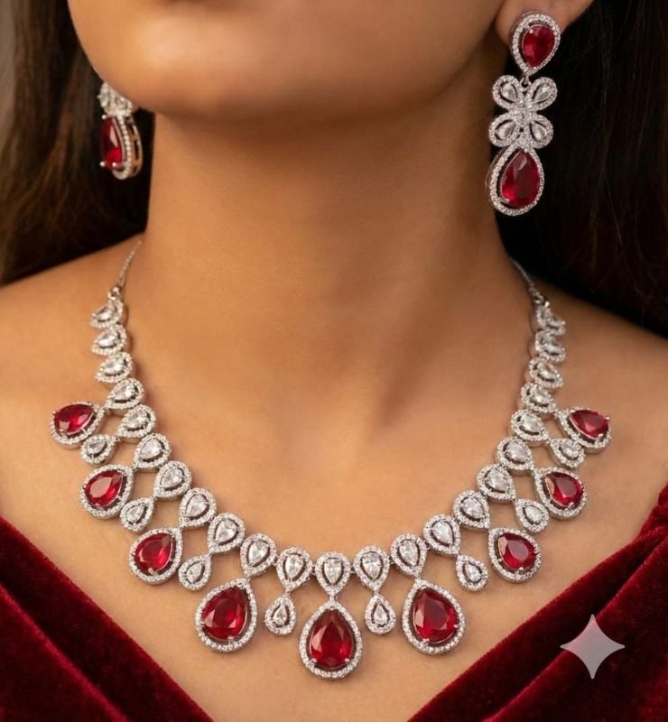 American Diamond Necklace- AD013