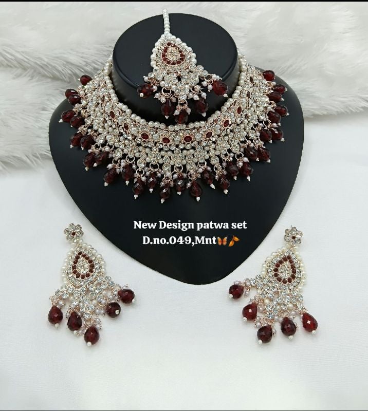 Latest Stylish Fancy Choker Necklace Set-SB015