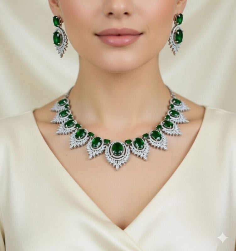 American Diamond Necklace- AD034