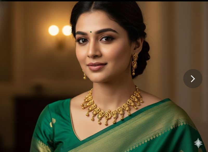 Traditional Temple Necklace Set-GP032