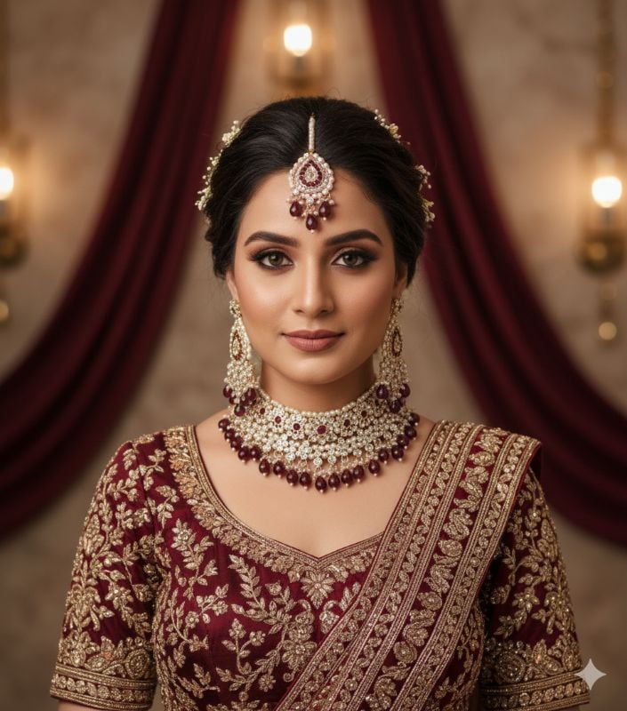 Latest Stylish Fancy Choker Necklace Set-SB015