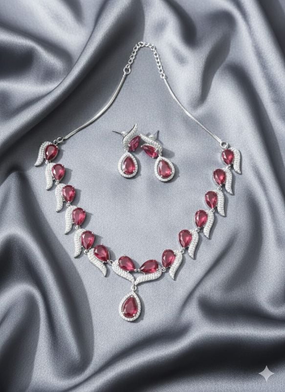 American Diamond Necklace- AD045