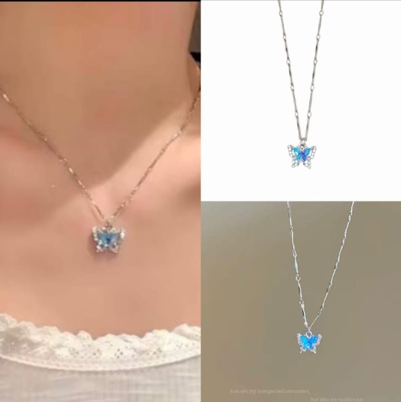 Silver Plated Luxury American Diamond Tear Drop Halo Crystal Pendant & Earrings Jewellery Set For Women & Gift For Girls - P0091