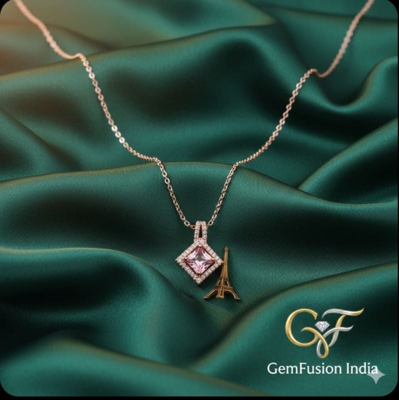 Austrian Crystal Water Drop Pendant Necklace With Chain For Women- P0020