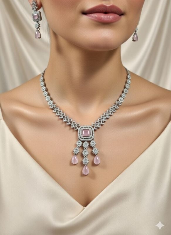 American Diamond Necklace- AD055