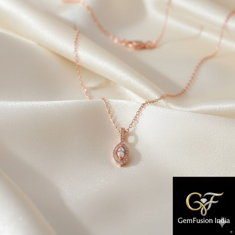 Austrian Crystal Water Drop Pendant Necklace With Chain For Women- P0018