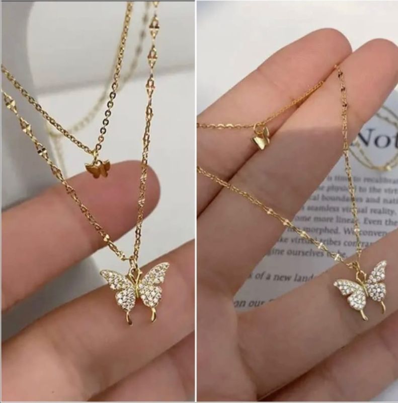 Silver Plated Luxury American Diamond Tear Drop Halo Crystal Pendant & Earrings Jewellery Set For Women & Gift For Girls - P0089