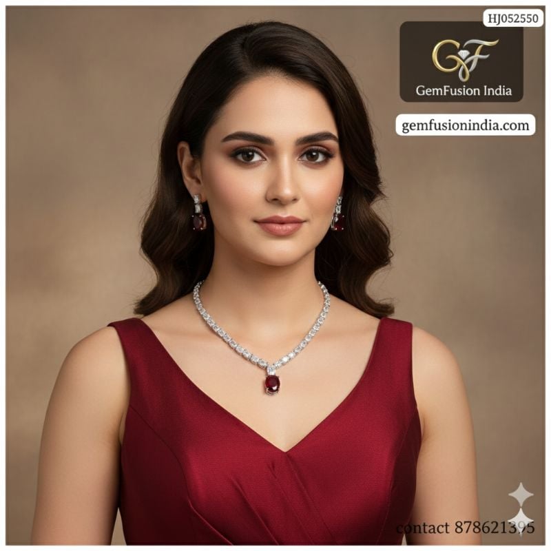 American Diamond Necklace- AD008