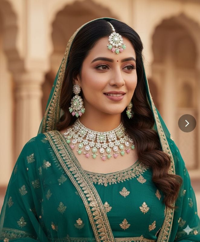 Latest Stylish Fancy Choker Necklace Set-SB012