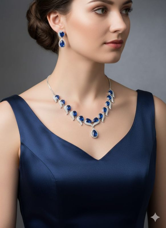 American Diamond Necklace- AD044