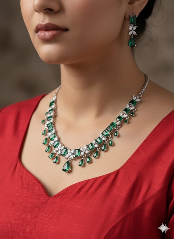 American Diamond Necklace- AD069