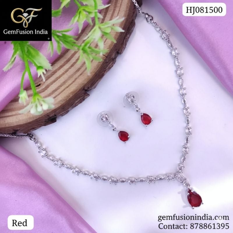 American Diamond Necklace- AD007