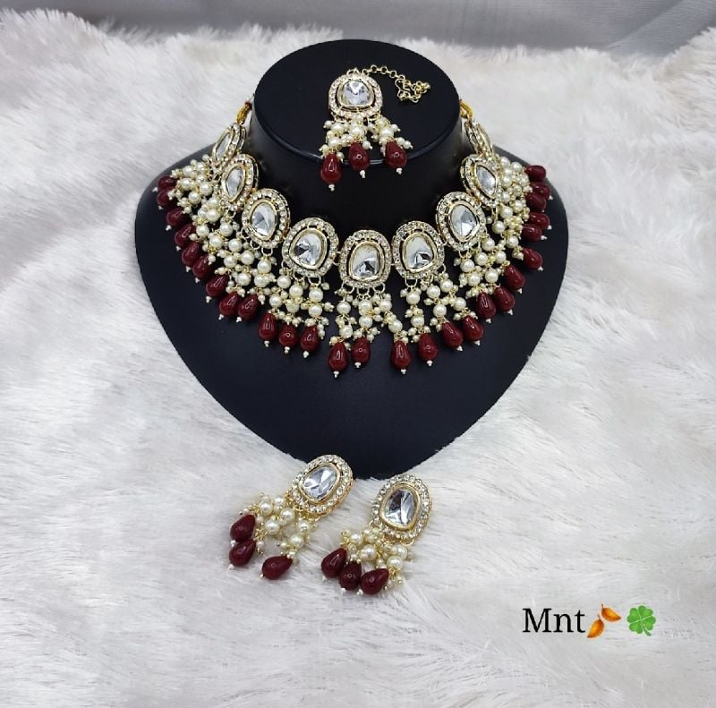 Latest Stylish Fancy Choker Necklace Set-SB013