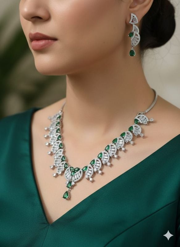 American Diamond Necklace- AD046