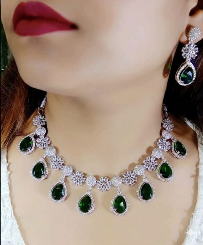 American Diamond Necklace- AD032