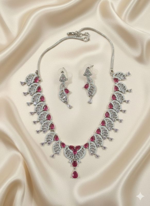 American Diamond Necklace- AD047