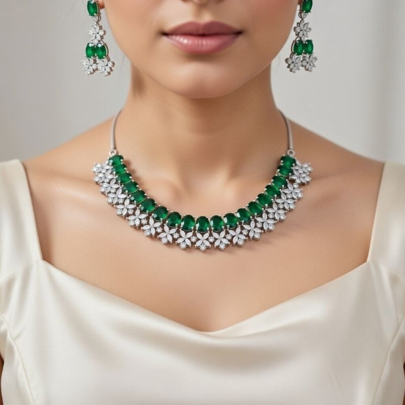 American Diamond Necklace- AD053