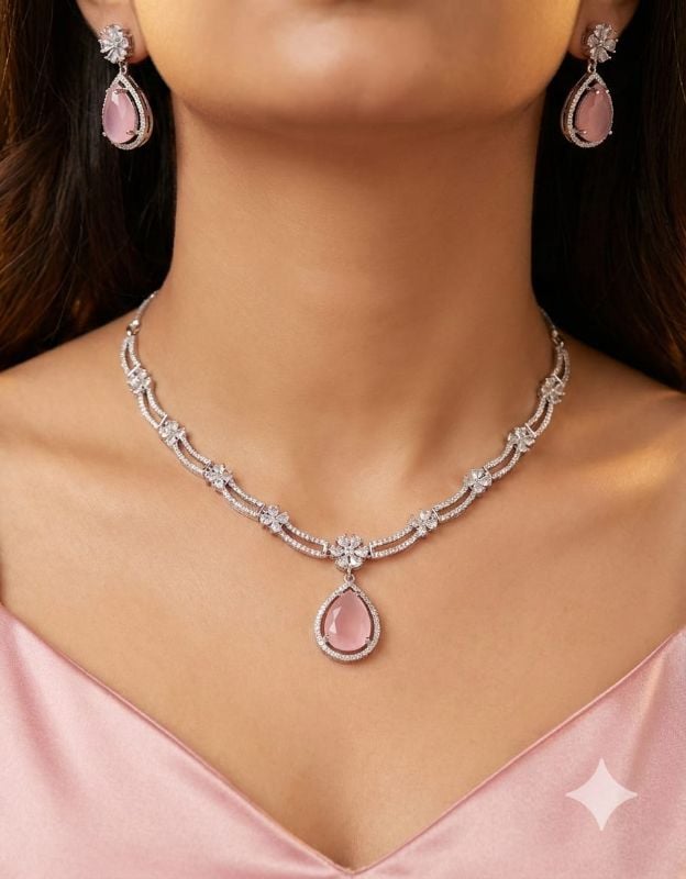 American Diamond Necklace- AD022